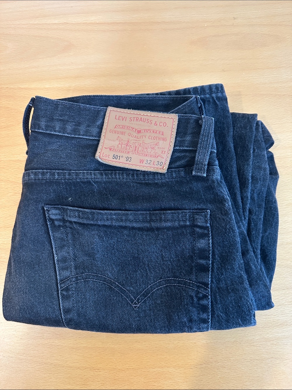Levi Strauss & Co. 501 93 Black Denim Jeans